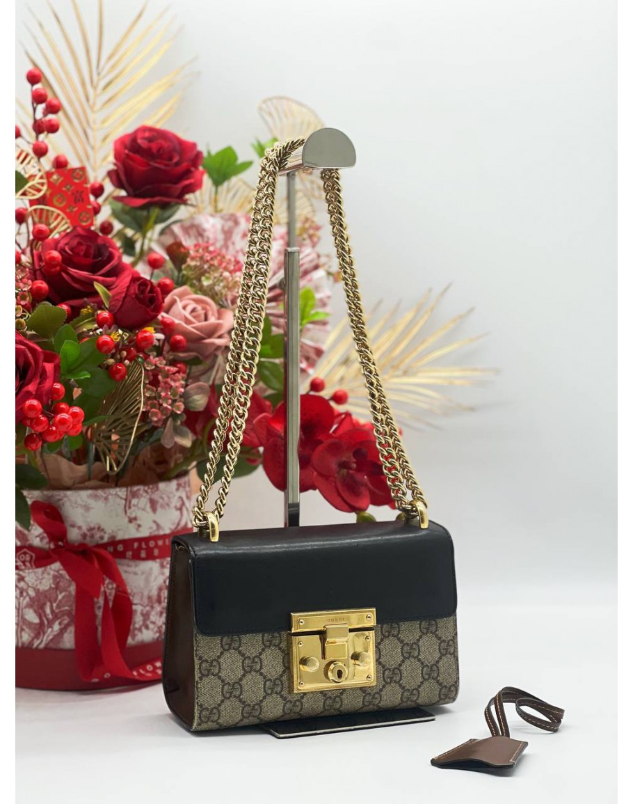 Gucci padlock cheap shoulder bag